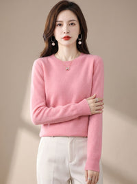 Women's Classic Crew-Neck Long-Sleeve Sweater