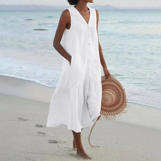 Women's Elegant Everyday V-Neck Dress