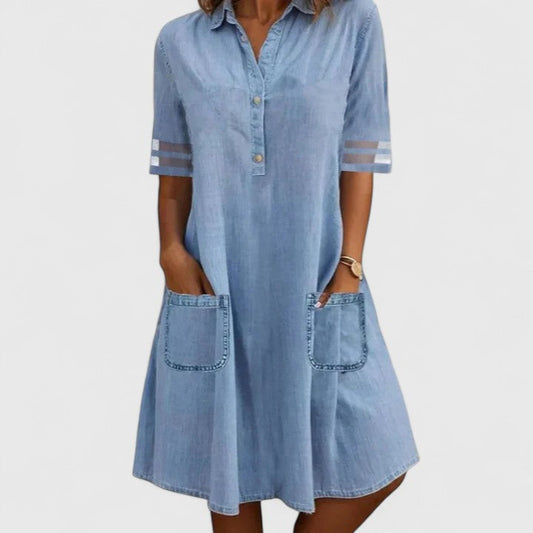 Women's Figure-Flattering Dress with Pockets