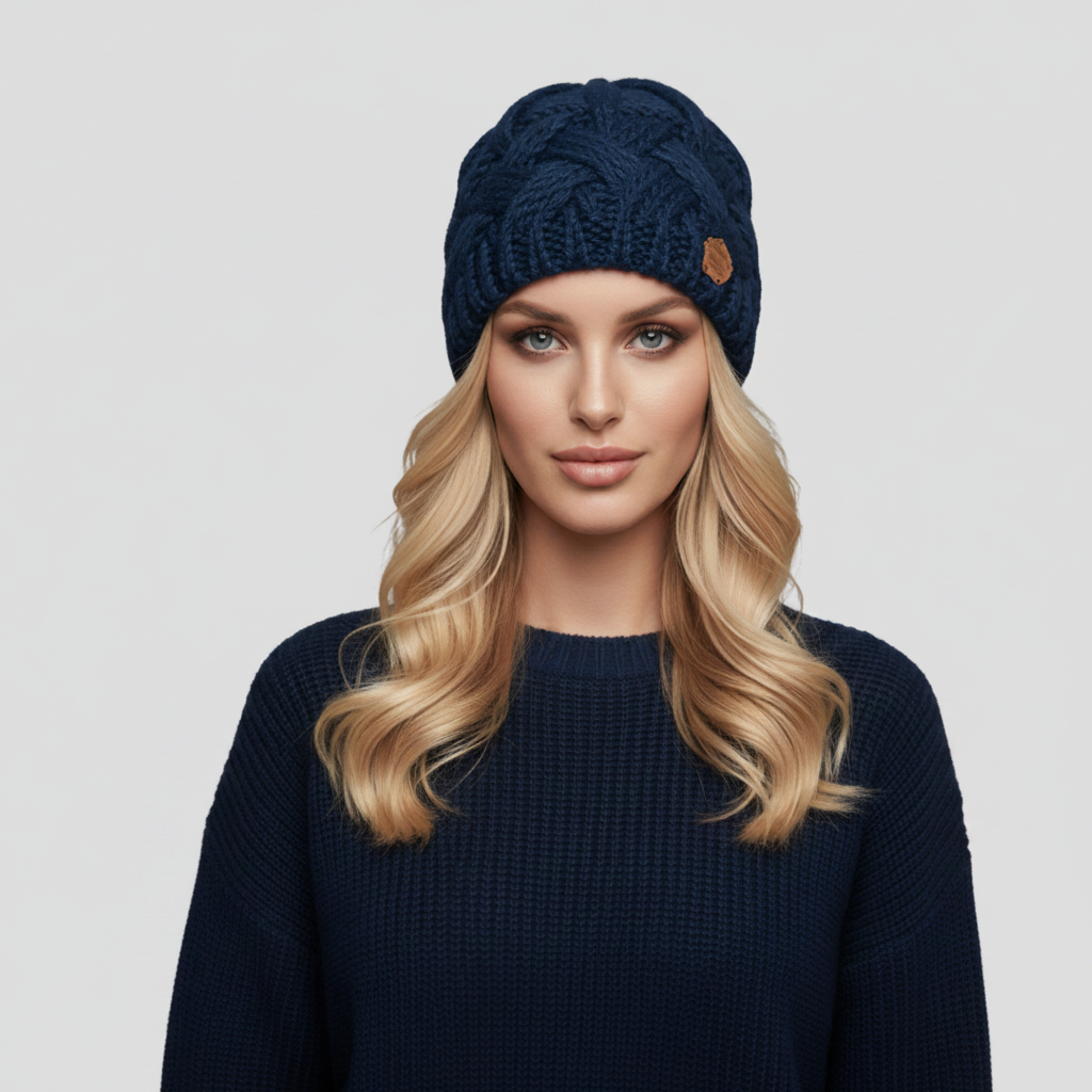 Women's Hat with Textured Weave