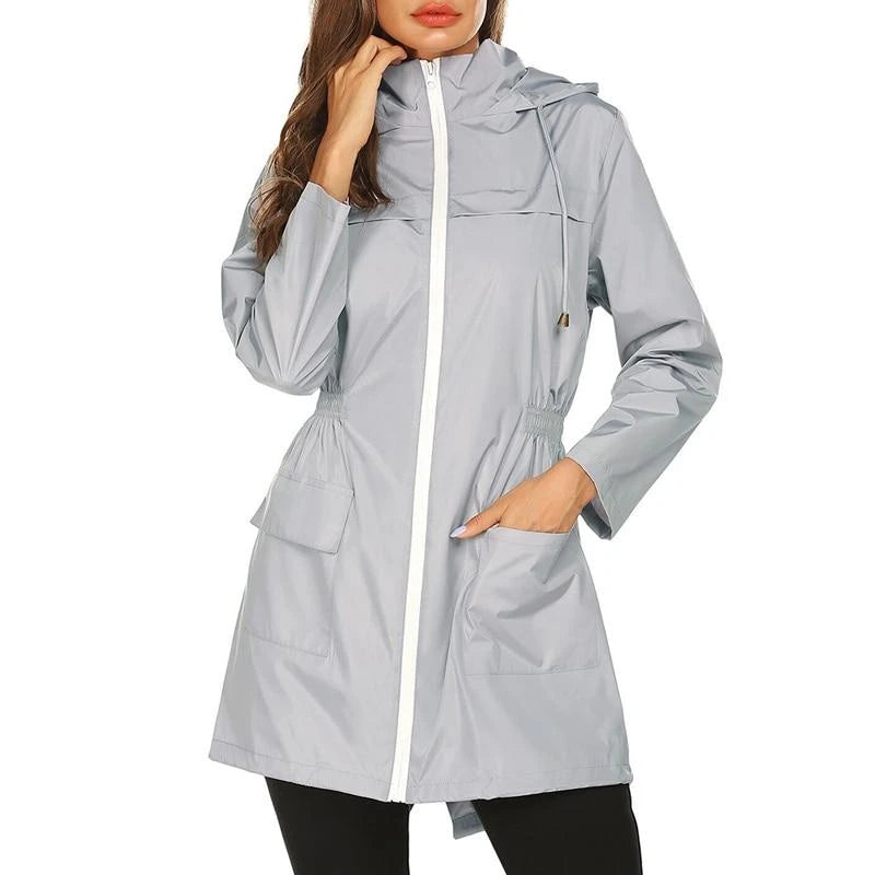 Women's Hooded Mid-Length Anorak Coat