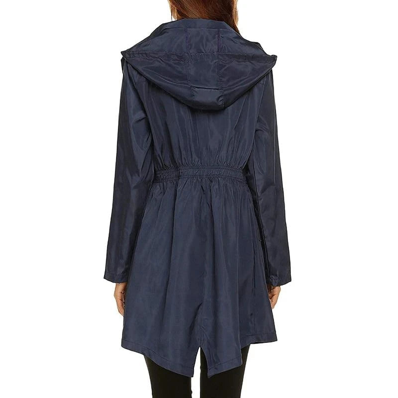 Women's Hooded Mid-Length Anorak Coat
