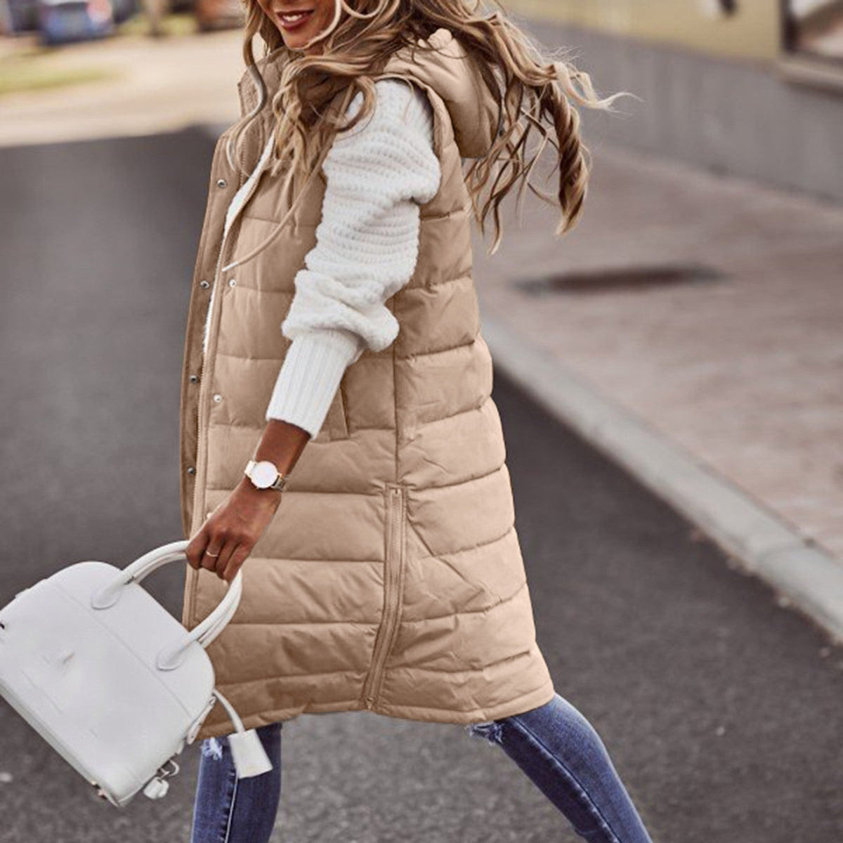 Women's Hooded Puffer Vest