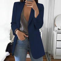 Women's Long-Sleeve Blazer with Notched Lapel