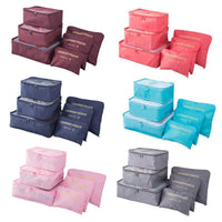 Women's Multifunctional Waterproof Polyester Travel Packing Cube Set