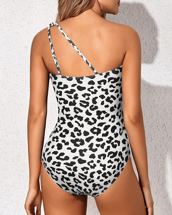 Women's One-Shoulder Tummy Control Swimsuit