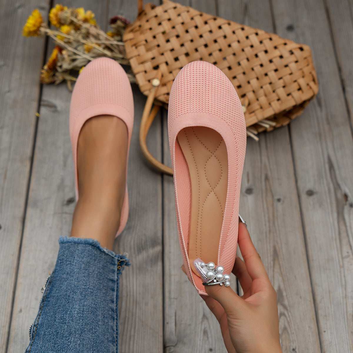Women's Orthopedic Ballet Flats with Comfort Sole & Classic Design