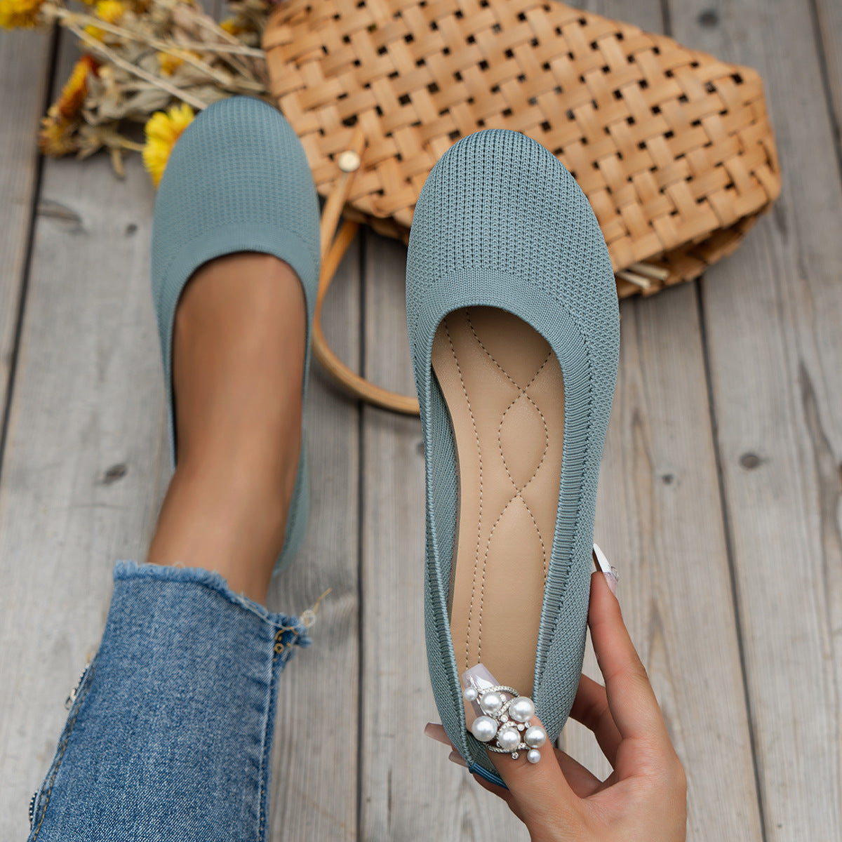 Women's Orthopedic Ballet Flats with Comfort Sole & Classic Design