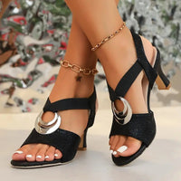 Women's Orthopedic Block Heel Strappy Sandals
