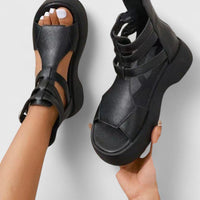 Women's Orthopedic Platform Sandals with Ankle Strap