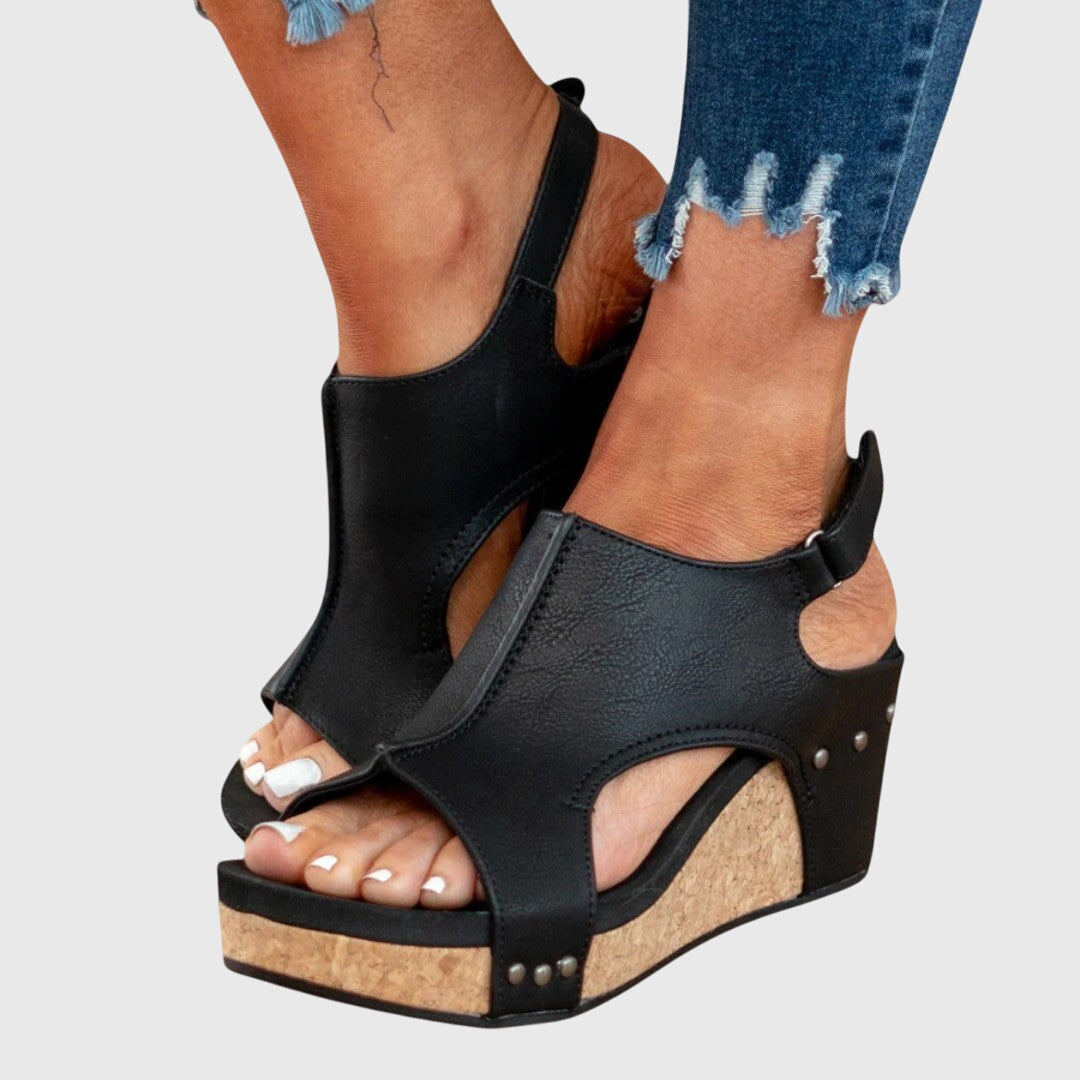 Women's Orthopedic Sandals with Cushioned Insole and Adjustable Buckle