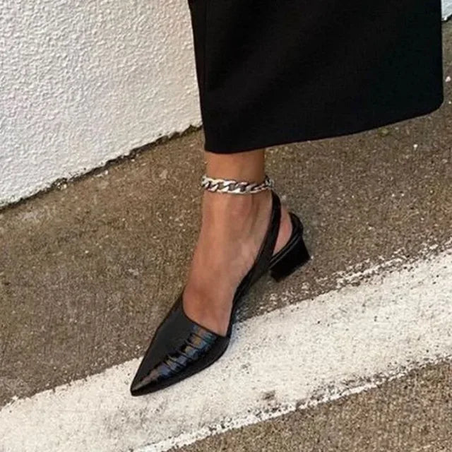 Women's Pointed-Toe Slingback Heels