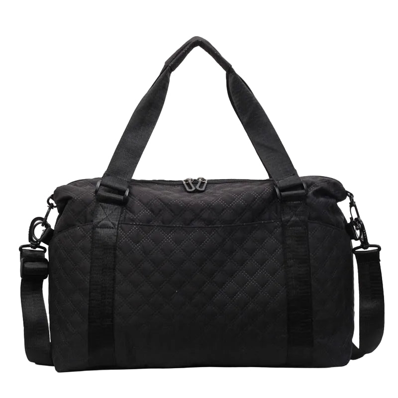 Women's Quilted Travel Bag with Functional Design