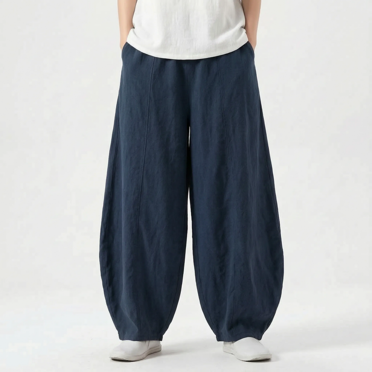 Women's Relaxed Fit Wide-Leg Barrel Pants
