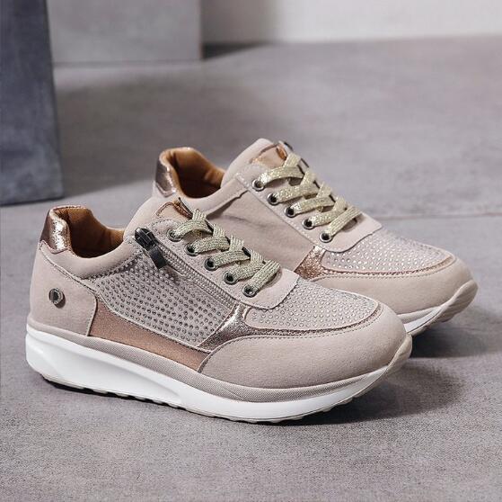 Women's Walking Shoes with Non-Slip Sole and Modern Look