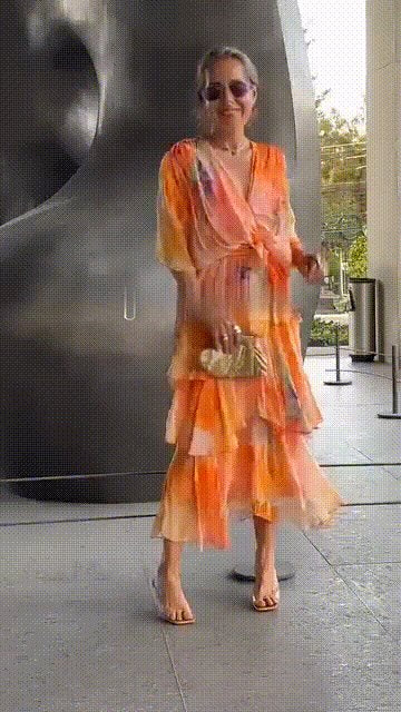 Women's Watercolor Floral Tiered Wrap Maxi Dress for Autumn Weddings & Christmas Parties