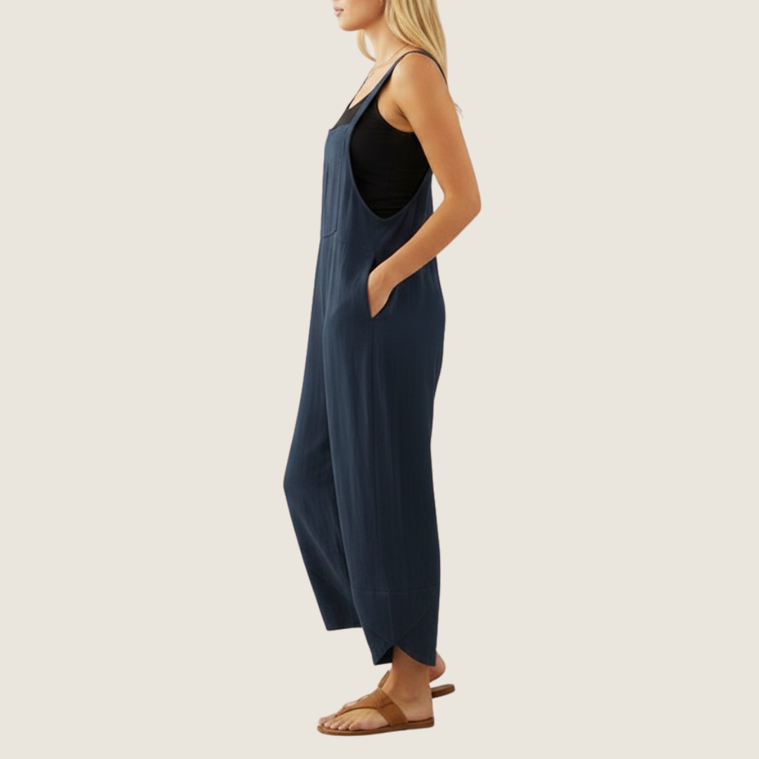 Women's Wide Leg Casual Overalls