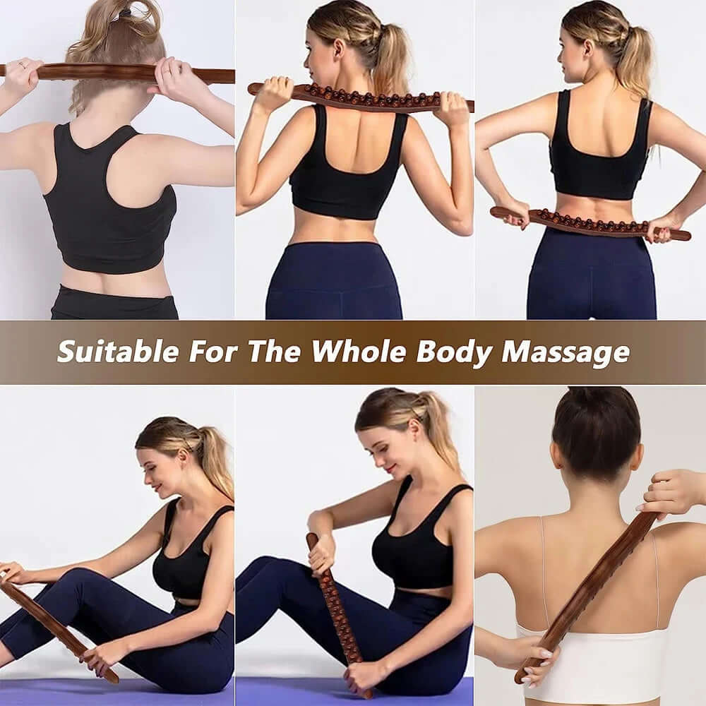 Wooden Gua Sha Massage Stick - Deep Relaxation