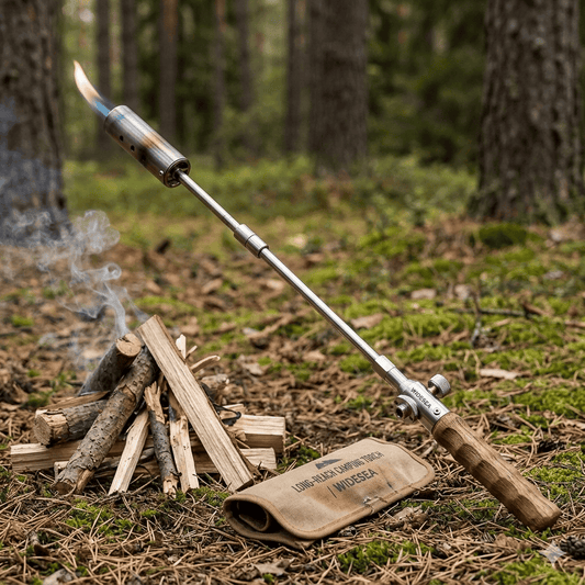 Wooden-Handled Gas Igniter for Camping and Outdoor Grilling