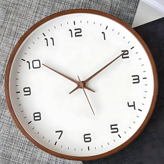 Wooden Wall Clock with Sophisticated Design – Boho Style